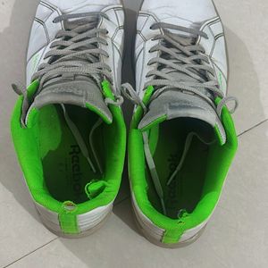 Reebok Men White And Green Sneakers