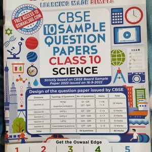 Oswaal Sample Paper Of Science