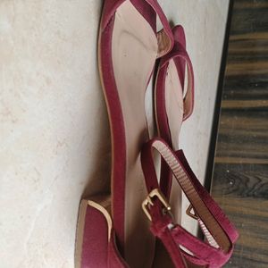 Maroon Colour Dressberry Heels