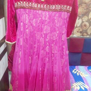 very beautiful elegant look heavy gown party wear