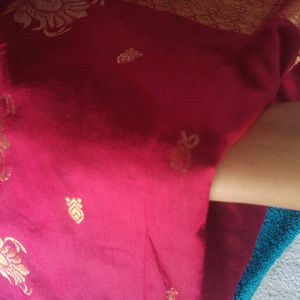 💥Price Drop💥Chanderi Cotton Pattu Saree