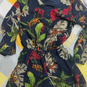 Sassafras Navy Blue WOMEN Playsuit (Can Swap)