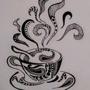 Coffee Doddle Art