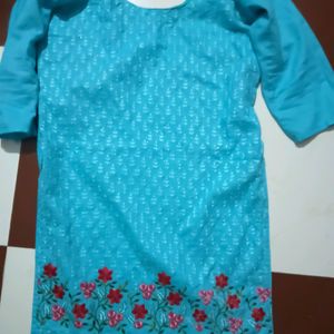 Sky Colour Kurta Set