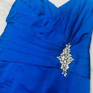 Royal Blue Off Shoulder Dress