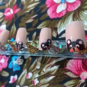 Press On Nails(Peek-a-Boo🐻)