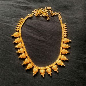 One Gram Micro Gold Plated Traditional Designer Necklace