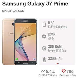 Samsung Galaxy J7 Prime +2 Freebie