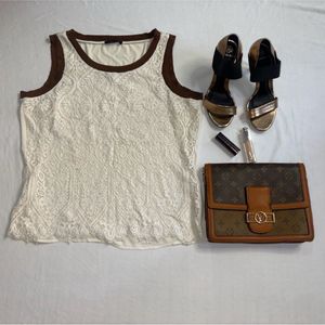 White Lace Tank Top From Tommy Hilfiger