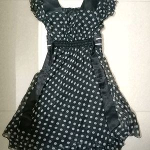 Black Polka dots dress