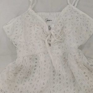 White Babydoll Cute Top🤍💘