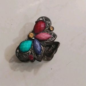 Multi Colour Vintage Jaw Clip