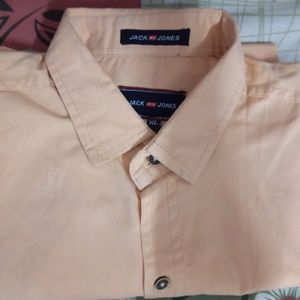 Jack & Jones Yellow Color Cottrage Shirt