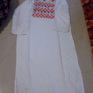 Cotton Dress White (XXL)