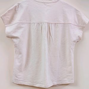 Ether By Myntra Cream Colour Tee