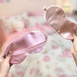 Pink Satin Sleeping Mask