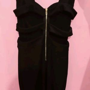 (WEI👑MEI)Black Short Stylish Mini Dress 🖤💟
