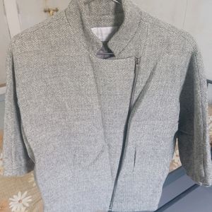 Grey Woolen Jacket For Women