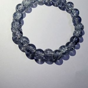 GREY CRYSTAL SPARKLING BEAD BRACELET