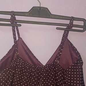 Maroon Partywear Top