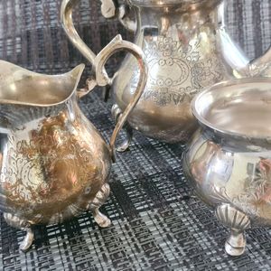 Antique Brass Tea Set