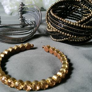 Three Bracelet Kada Style