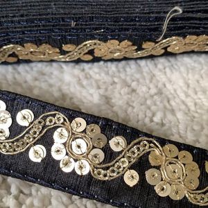 Black And Gold Designer Lace On 50% Sale