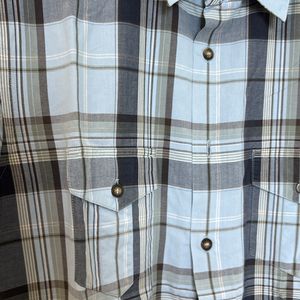 Men M&S Shirt - Blue Checks