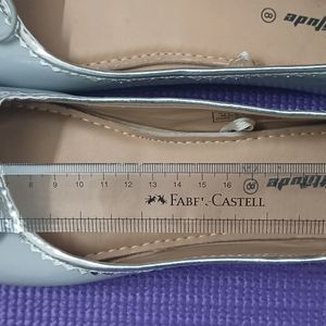 Light Grey Colour Round Toe Ballerina