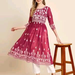 Anarkali Embroidered Kurta