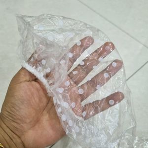 Brand New Reusable Transparent Shower Cap