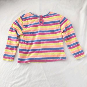 Frendz Multi Printed Round Neck Tops (Girl's)