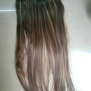 Natural Look Golden Highlight Hair Extensions