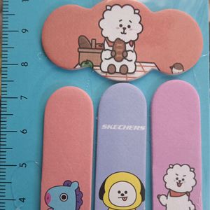 (Combo) BT21 CUTE BOOKMARK💜 (Blue) & (Pink)