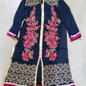 (Combo Of 3 Suits) Embroidered Semi Stitched Suit