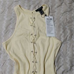 FOREVER 21 Lemon yellow MINI dress