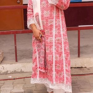 Partywear kurta ,plazoo& dupatta