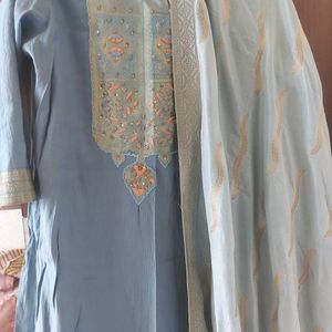 Silk Suit With Dupatta