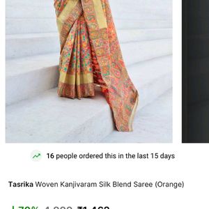 Kanjivaram Silk Blend Saree