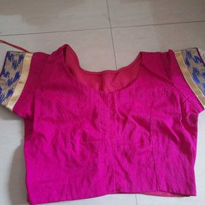 Blouse Pink Blue New. Not Used