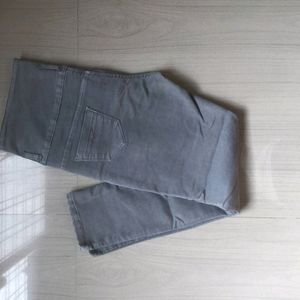 HIGH WAIST JEANS (Grey) (Size 32)