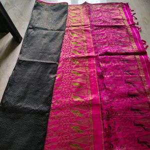 Pure Silk Black Saree