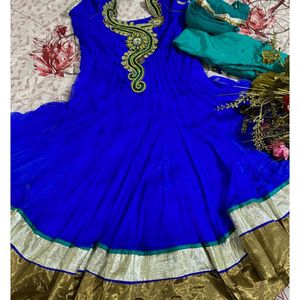 Anarkali Elegant Party Suit Set 3 Peice