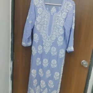 3d Work Lucknowi Handwork Kurti