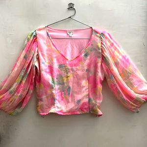 Flamingo Pink Colour Top; Brand: SERA; Size: L (96