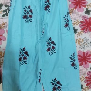 Kurta and Plazo Set Blue Color