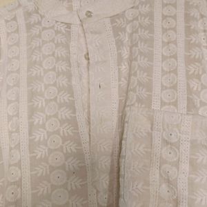 Men Chicken Work Kurta