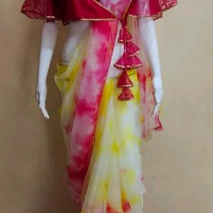 Women Saree With Stiched Blouse