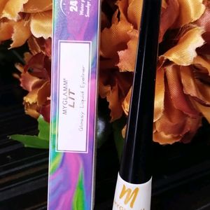 MyGlamm LIT Glossy Liquid Eyeliner - Black Party