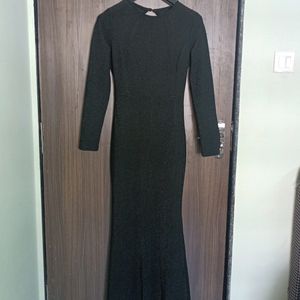 Beautiful🤩🤩 Long Sleeve Maxi Dress (Black)-Backl